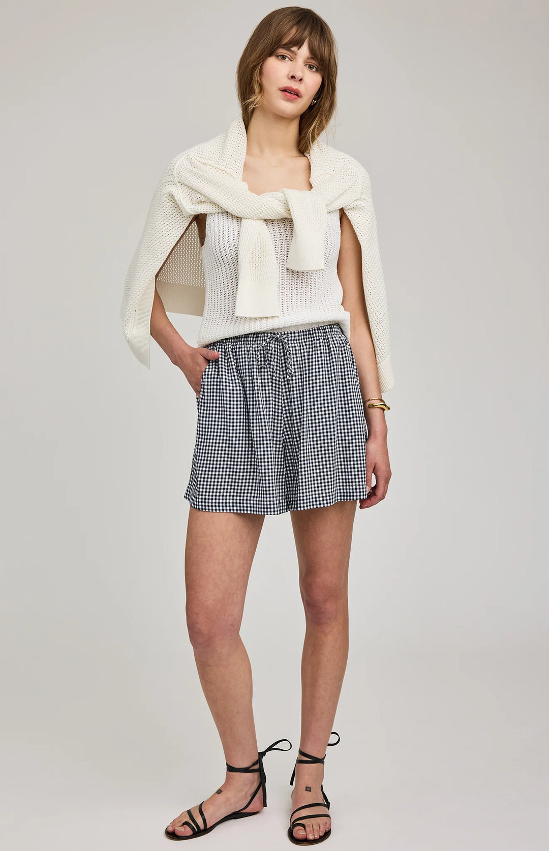 Gentle Fawn Quinn Short - Navy Gingham