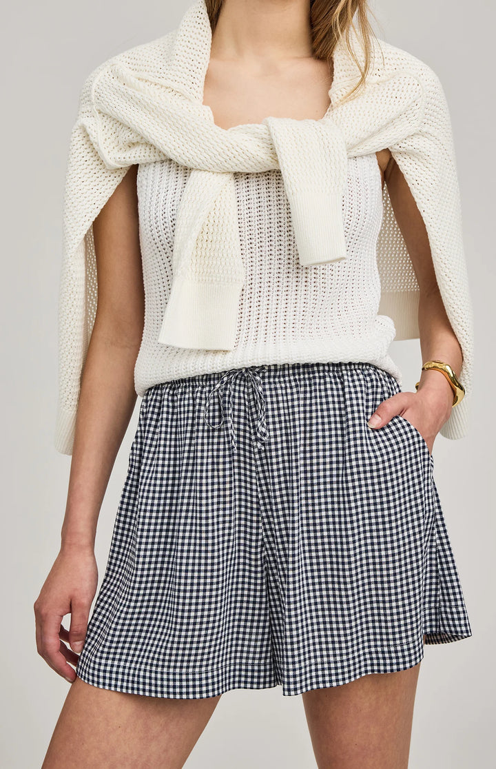Gentle Fawn Quinn Short - Navy Gingham