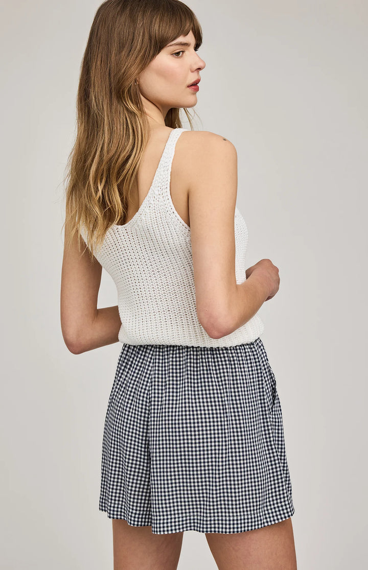 Gentle Fawn Quinn Short - Navy Gingham