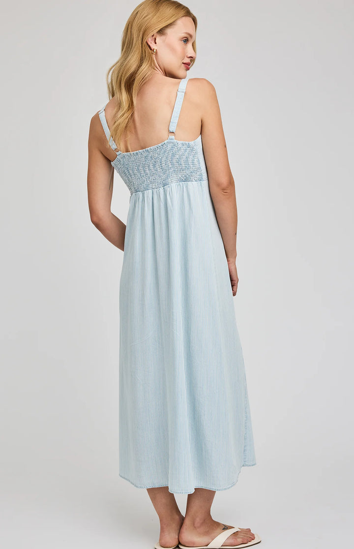 Gentle Fawn Renata Midi Dress - Blue Stripe