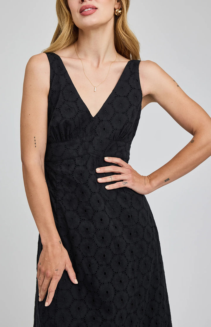 Gentle Fawn Marielle Eyelet Dress - Black
