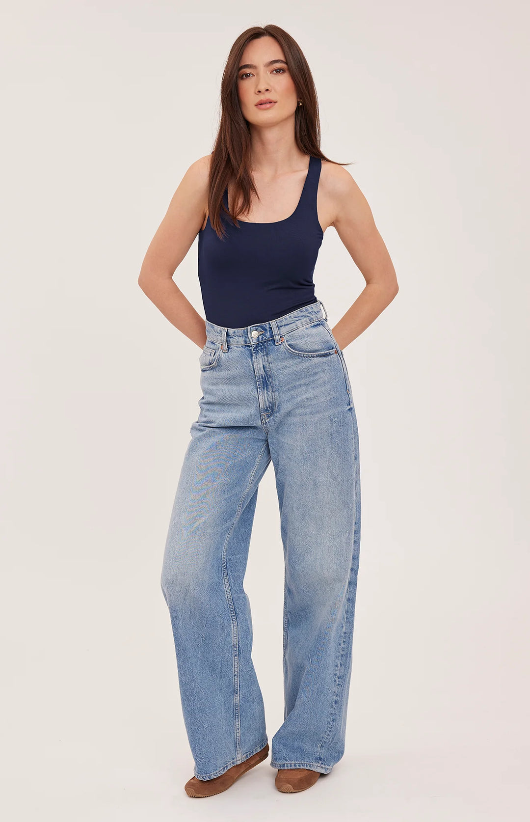 Gentle Fawn Blanche Tank (in Navy)