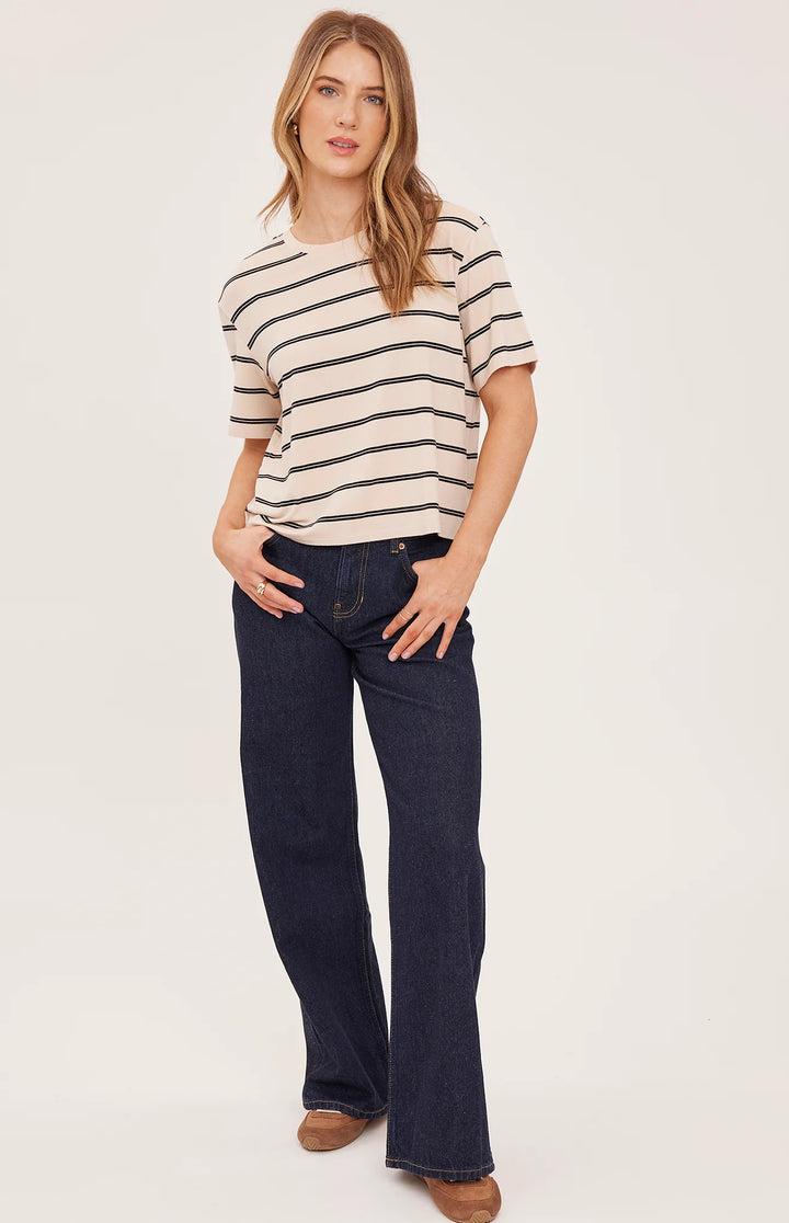 Gentle Fawn Jaxon Tee (in Cream Stripe)