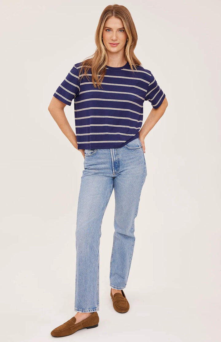Gentle Fawn Jaxon Tee (in Navy Stripe)