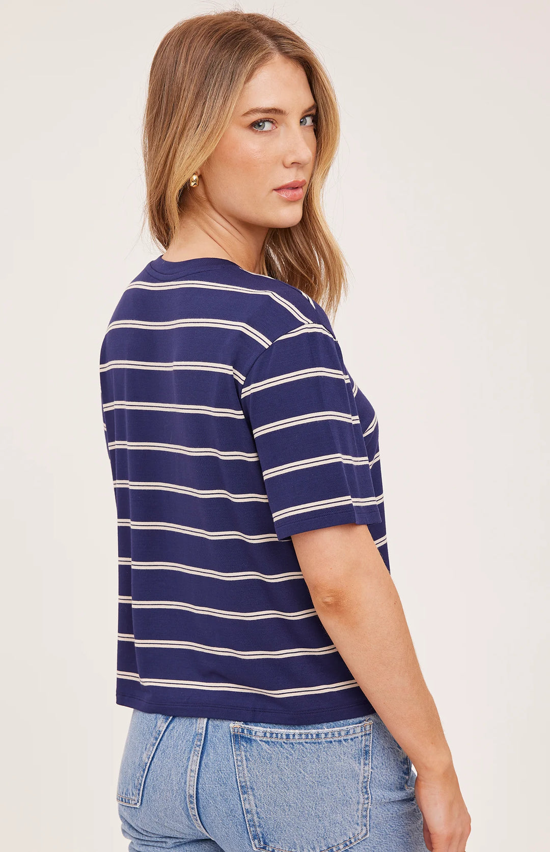 Gentle Fawn Jaxon Tee (in Navy Stripe)