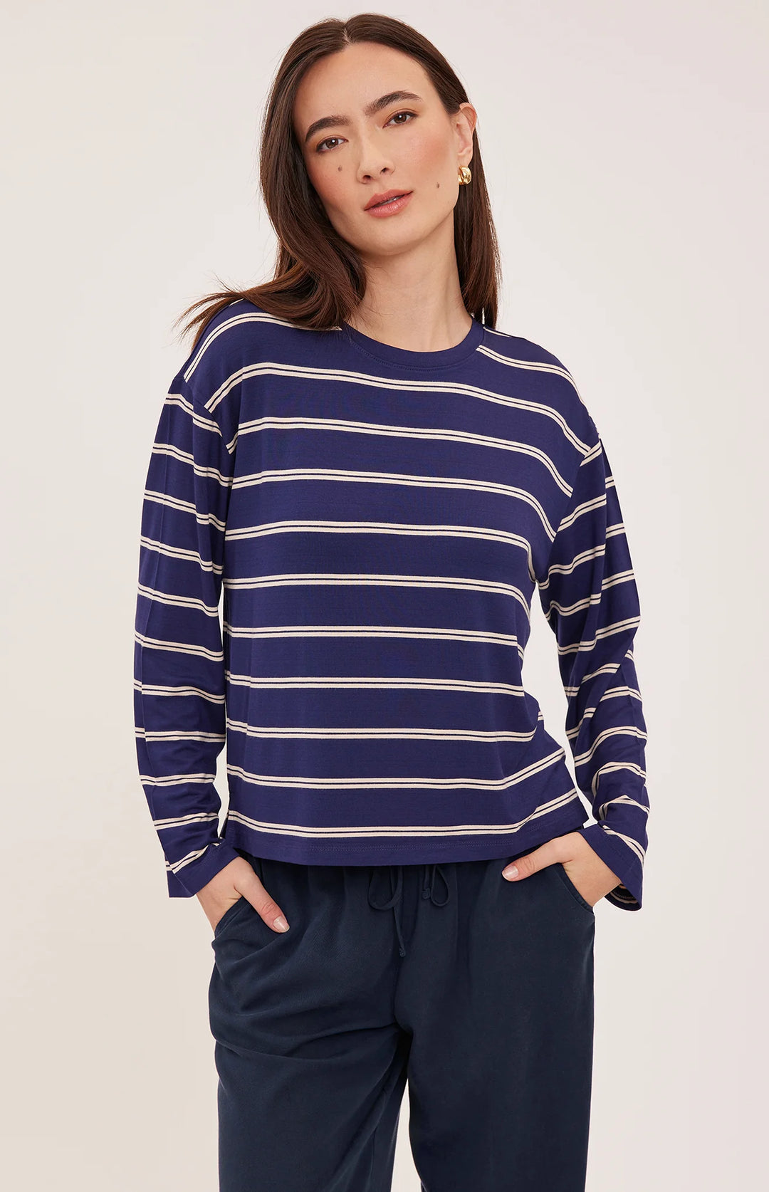 Gentle Fawn Indy Long Sleeve (in Navy Stripe)