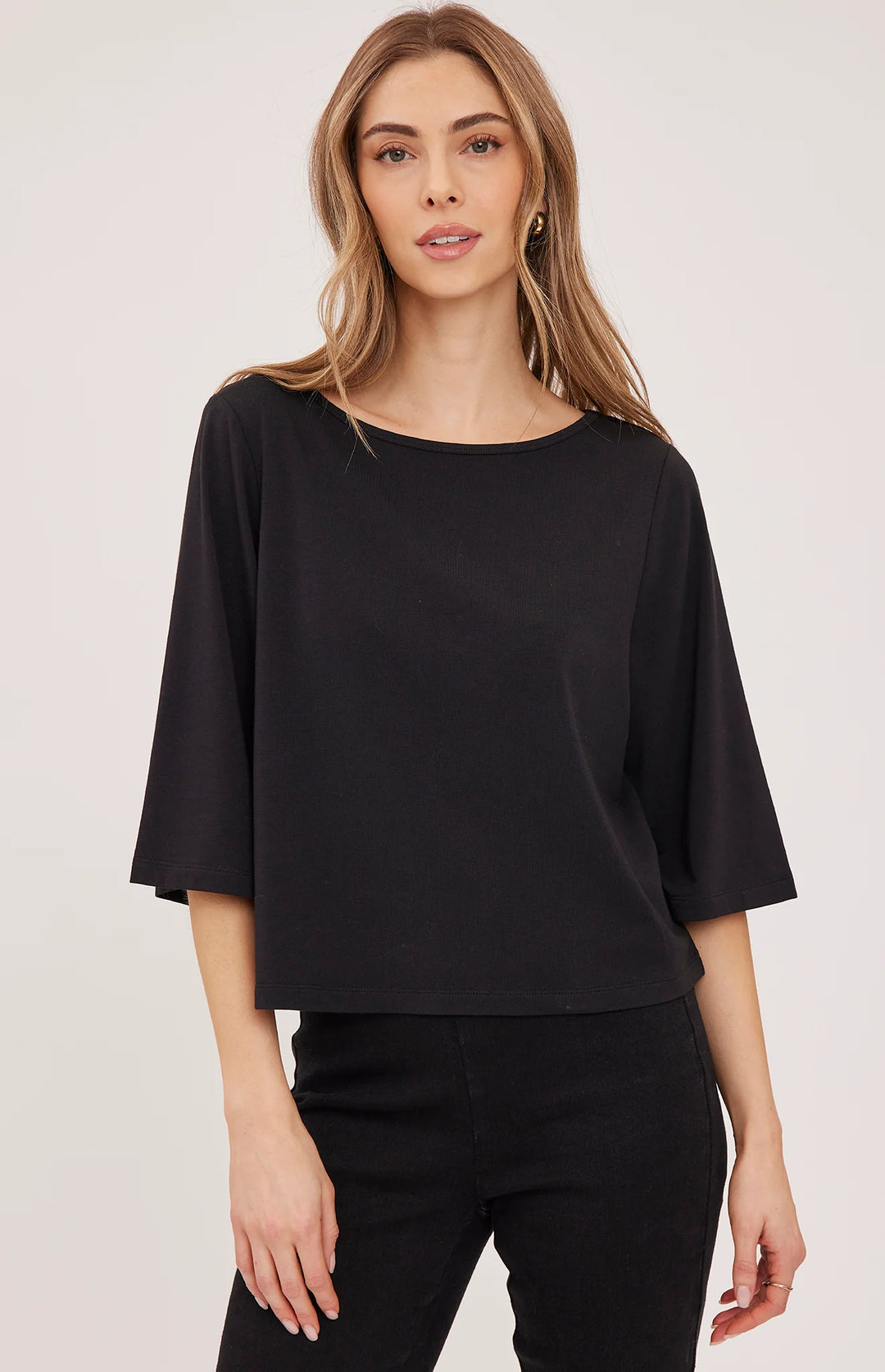 Gentle Fawn Aimee Knit Top - Black