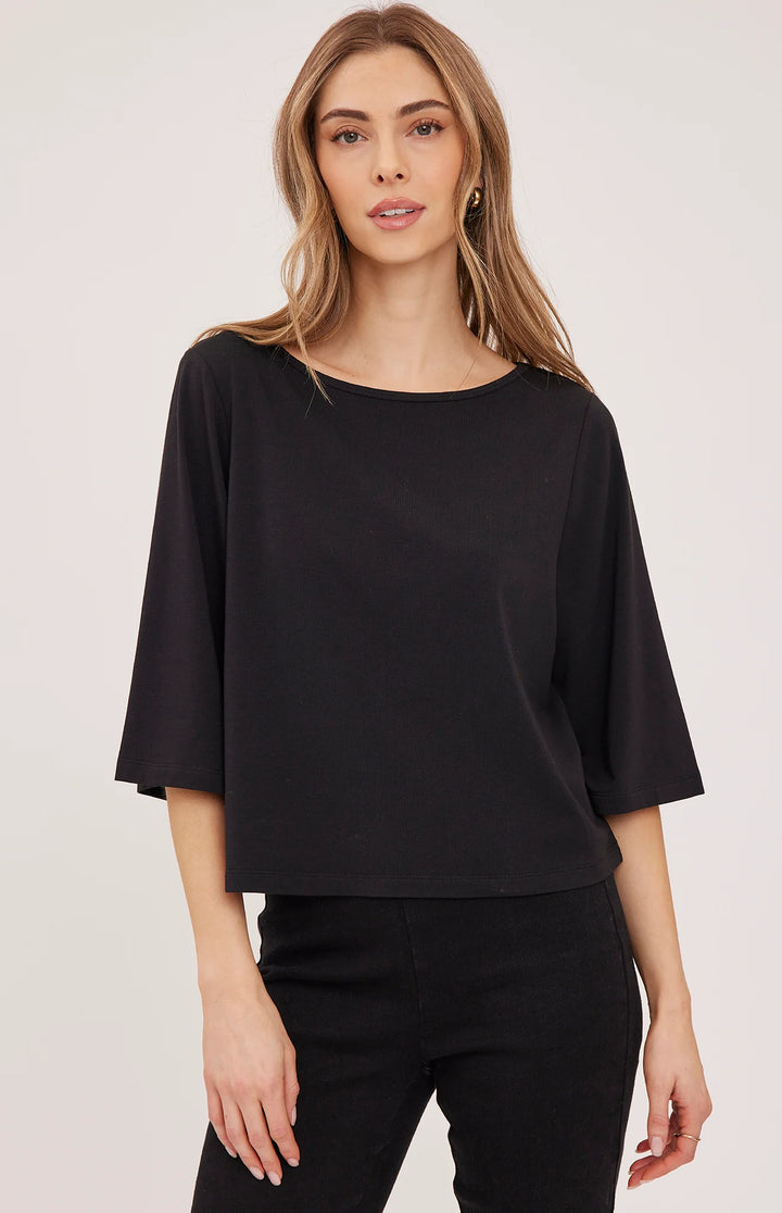 Gentle Fawn Aimee Knit Top - Black