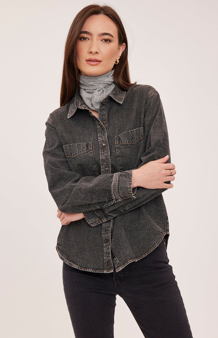 Gentle Fawn Griffin Button Down Shirt - Black Wash