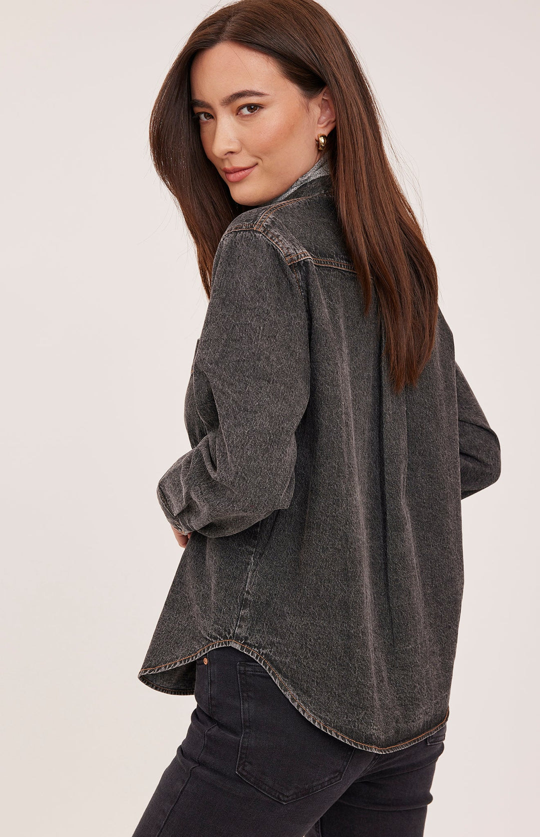 Gentle Fawn Griffin Button Down Shirt - Black Wash