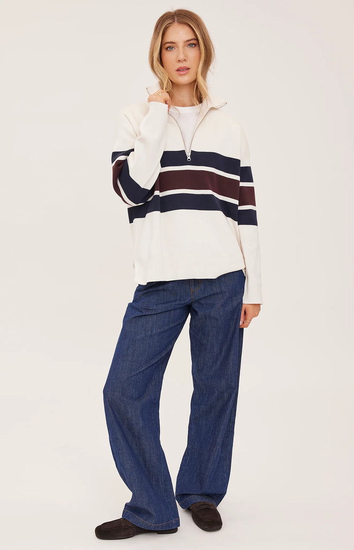 Gentle Fawn Idris Striped Sweater - Cream Stripe