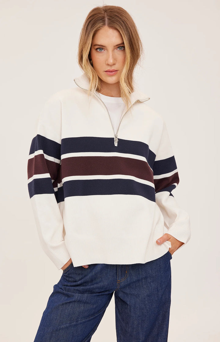 Gentle Fawn Idris Striped Sweater - Cream Stripe