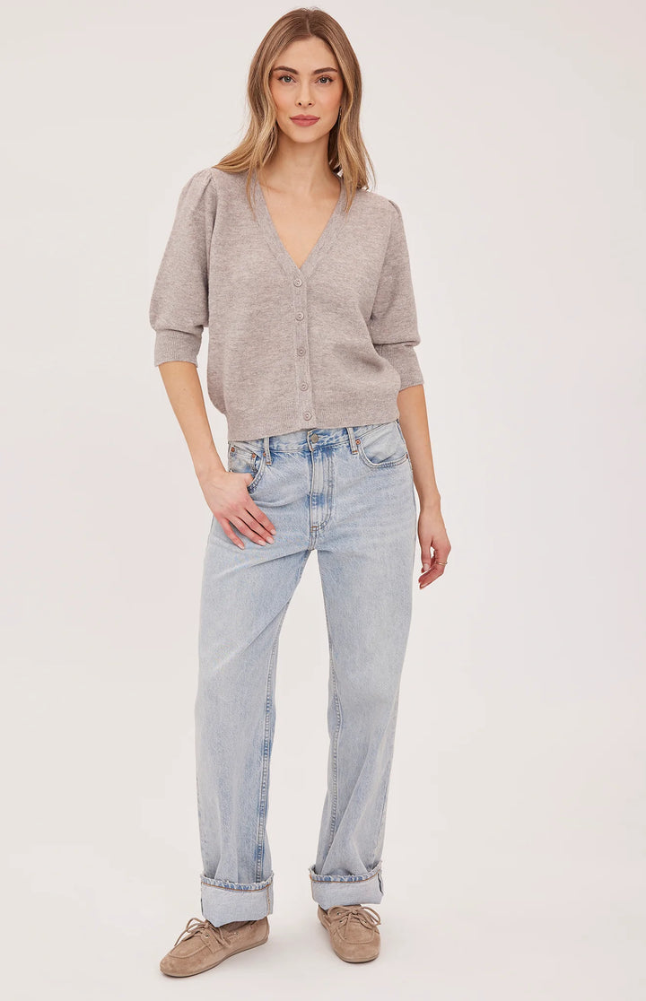 Gentle Fawn Hildi Knit Top - Heather Latte