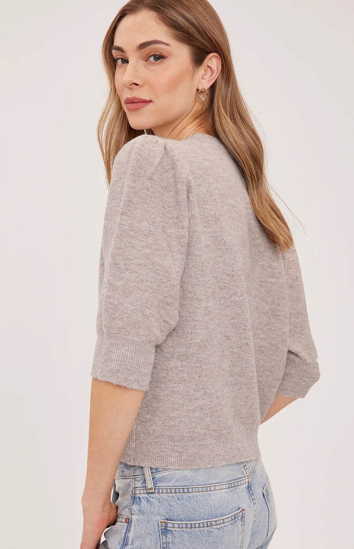 Gentle Fawn Hildi Knit Top - Heather Latte