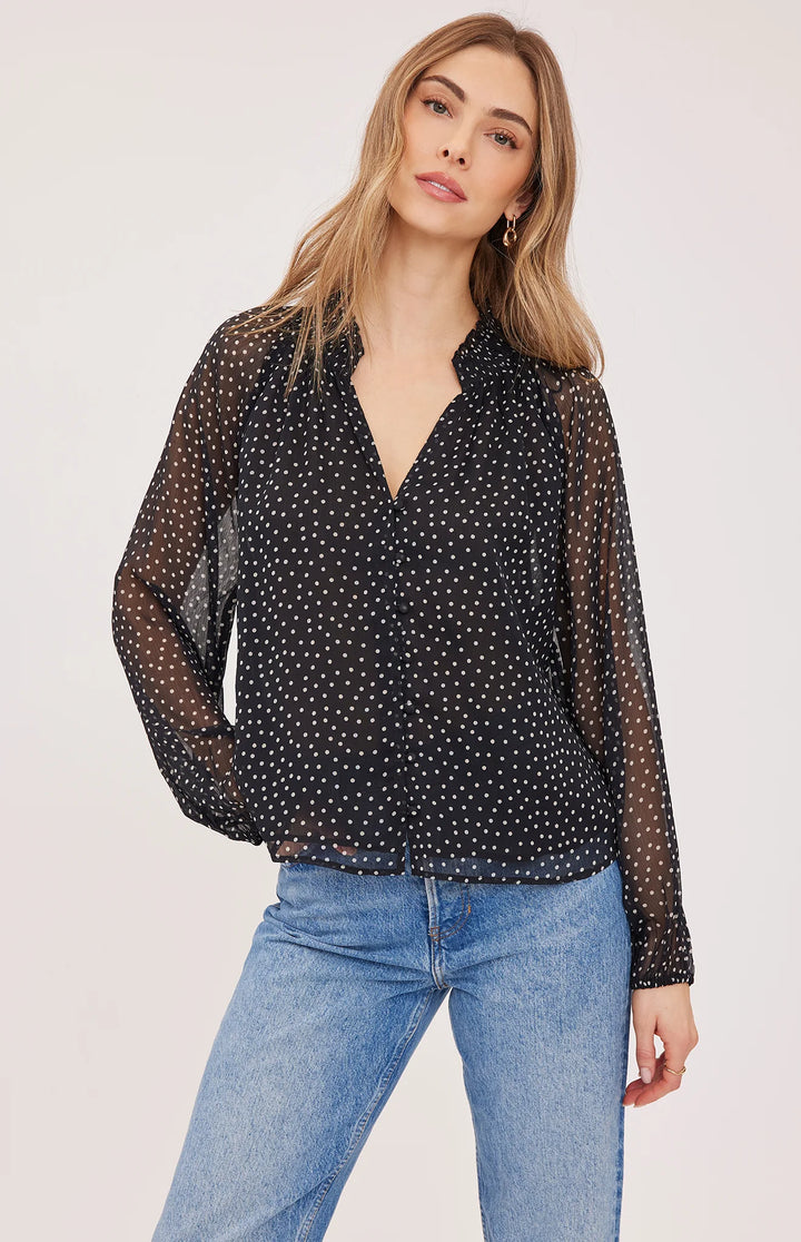 Gentle Fawn Annie Blouse - Black Print