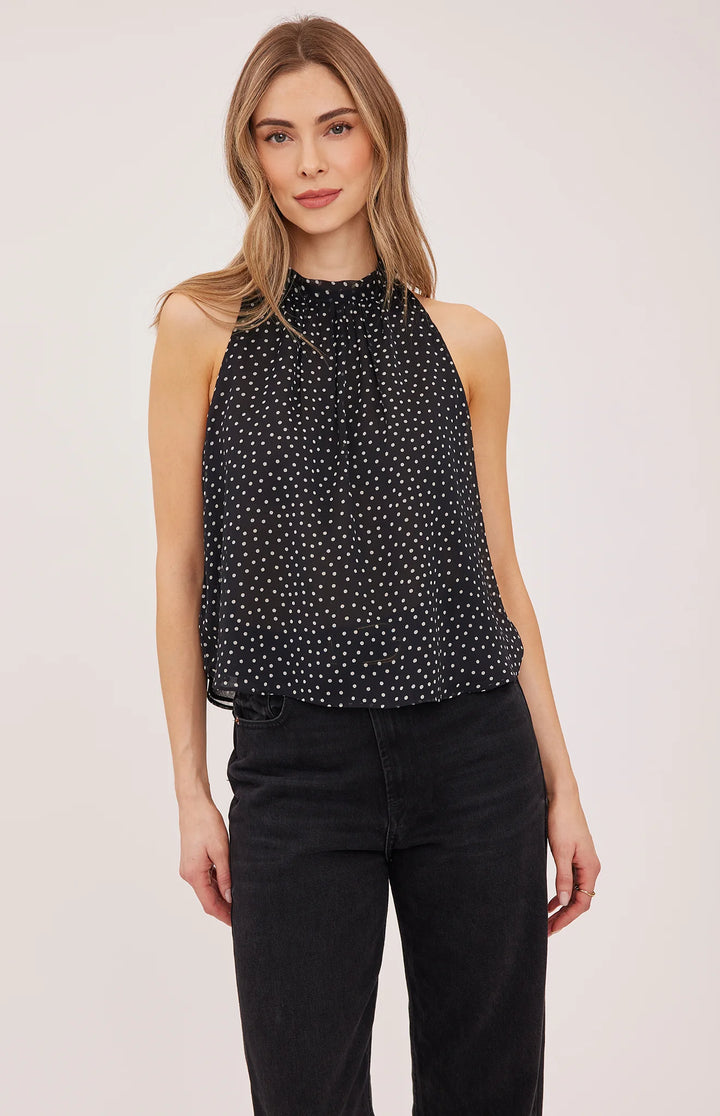 Gentle Fawn Lenora Sleeveless Blouse - Black Print