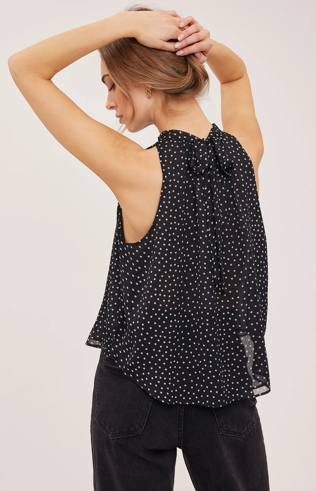 Gentle Fawn Lenora Sleeveless Blouse - Black Print