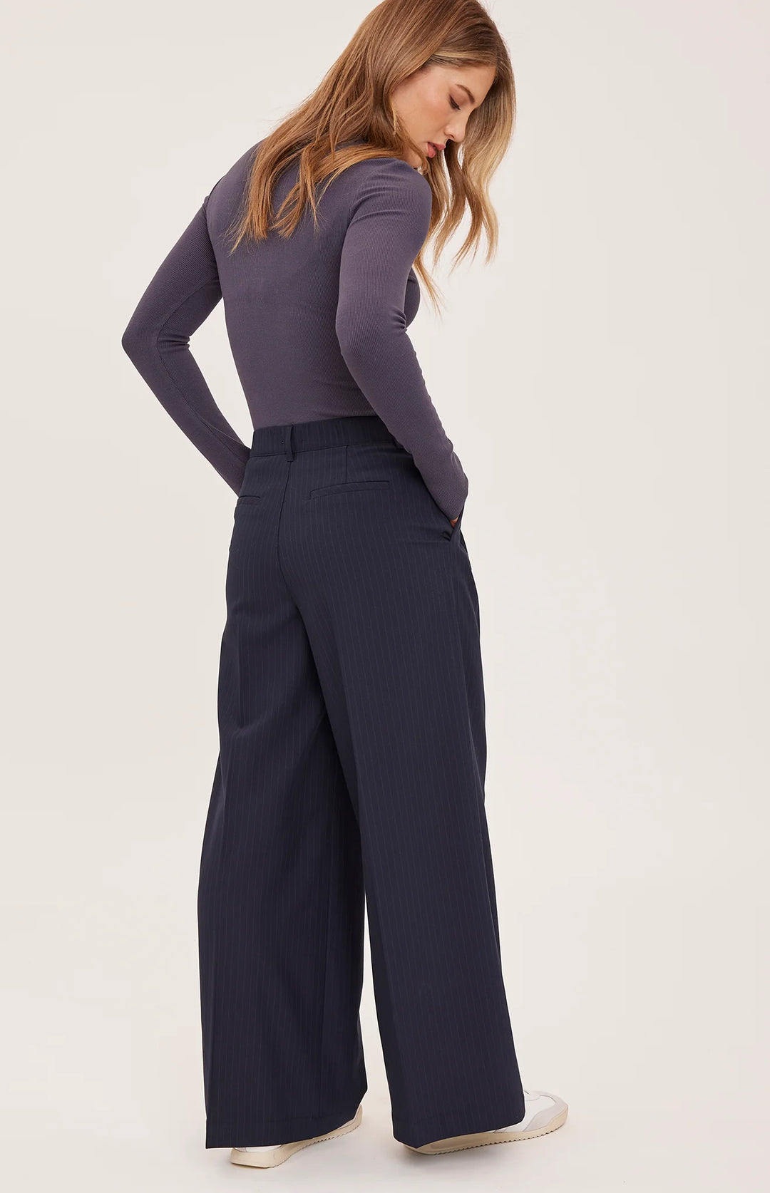 Gentle Fawn Collins Pant - Navy Pinstripe