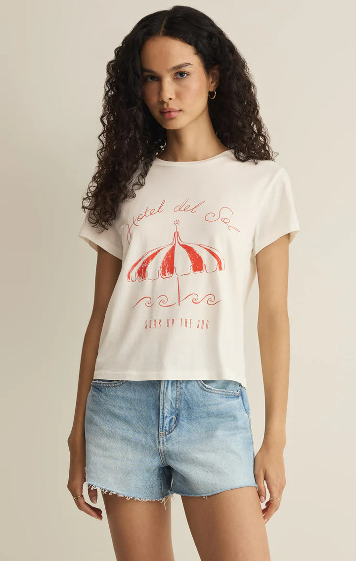 Z SUPPLY Del Sol Tourist Tee - Sea Salt