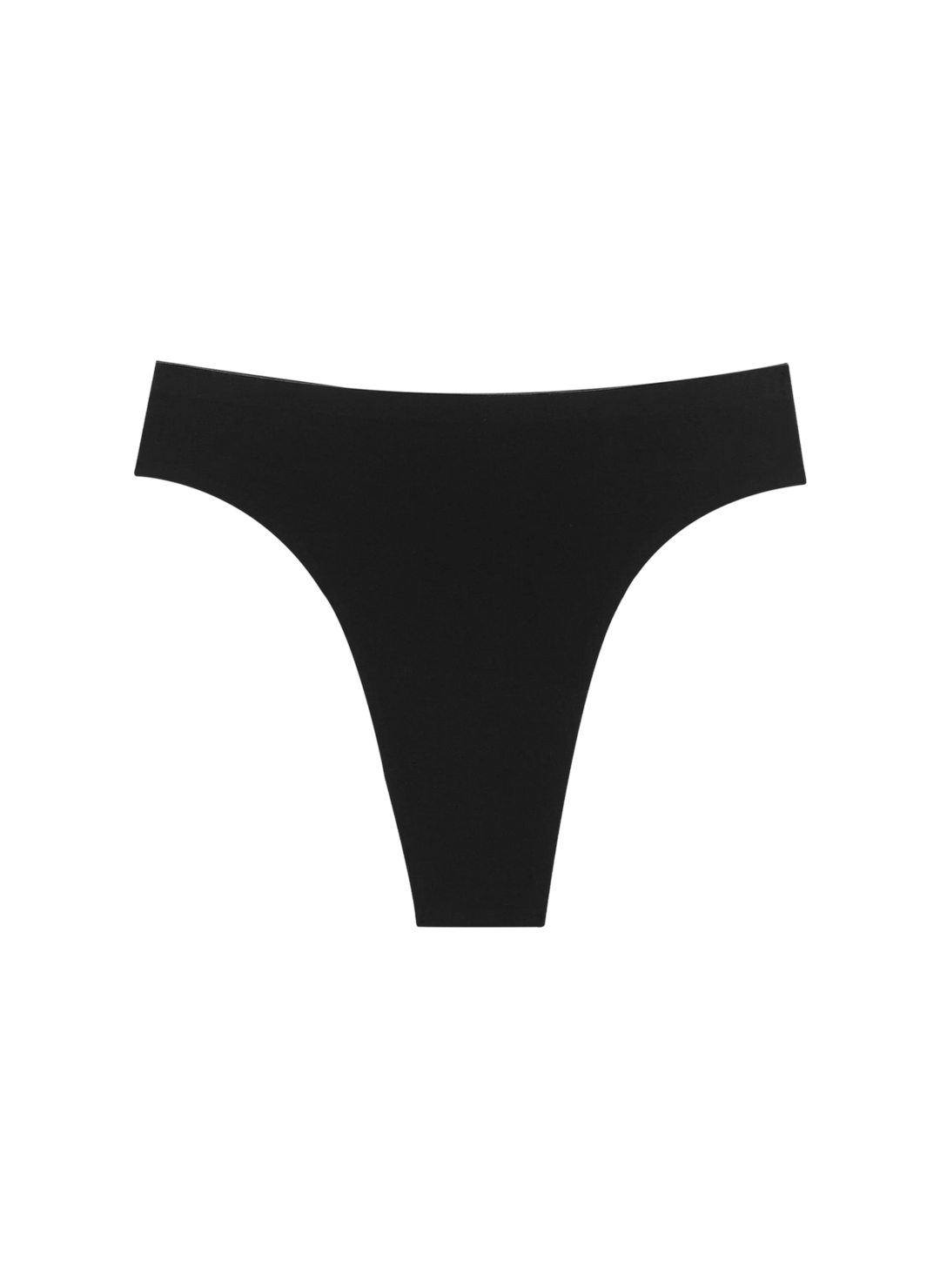 Huha Seamless High Rise Thong - Black