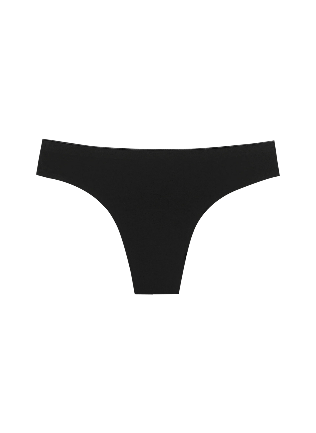 Huha Seamless Low-Mid Rise Thong - Black