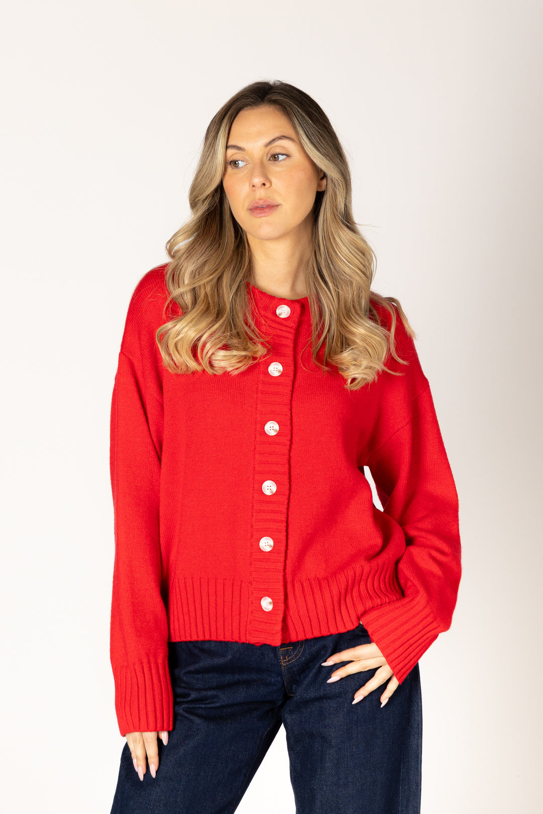 Lyla + Luxe Essentials Cardi - Poppy