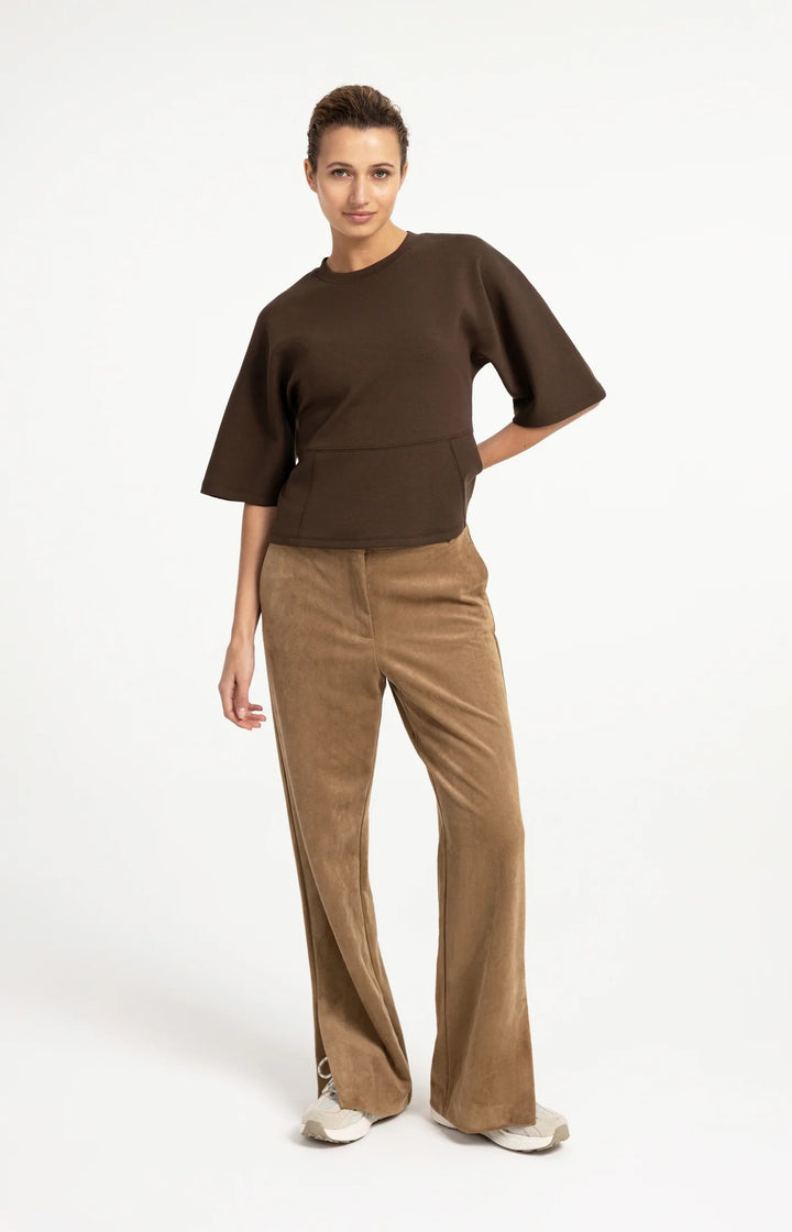 YAYA Soft Jersey Top With Wide Sleeves