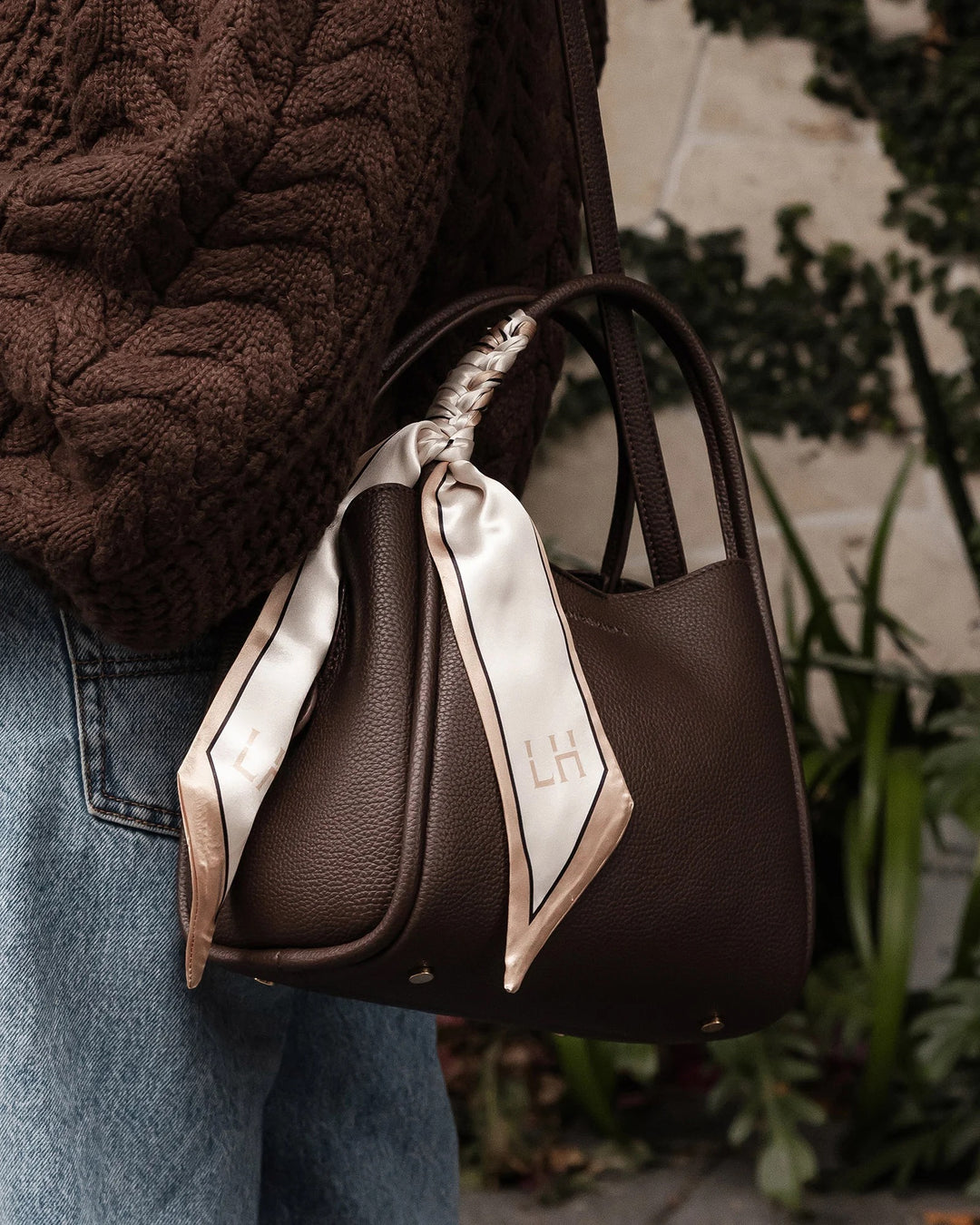 Louenhide Steffie Suede Mini Tote Bag - Chocolate