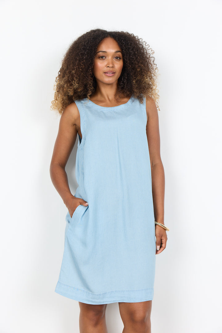 Soyaconcept Ladies Woven Dress - Light Blue Denim