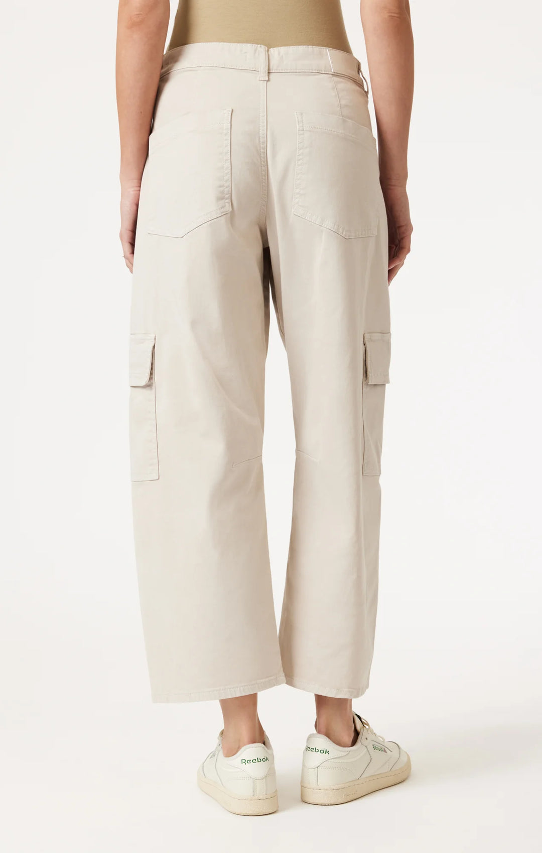Mavi Vinnie Barrel Cargo Pants - Frost Casual Twill