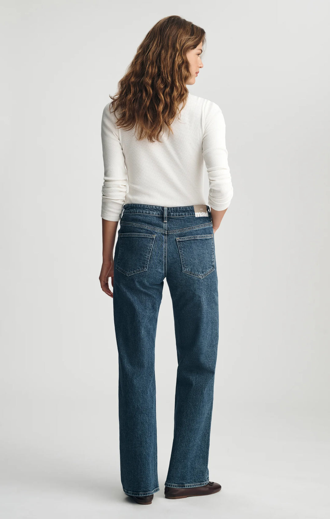 Mavi Taylor Straight Leg Jeans - Dark Brushed Classic Blue