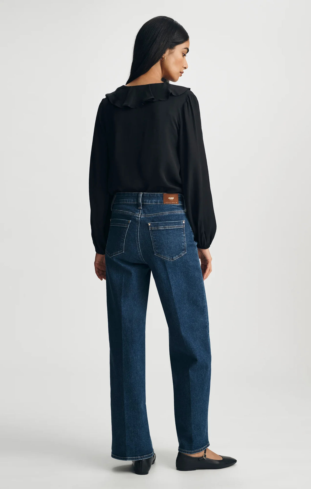 Mavi Paloma Wide Leg Jeans - Dark Brushed Gold Premium