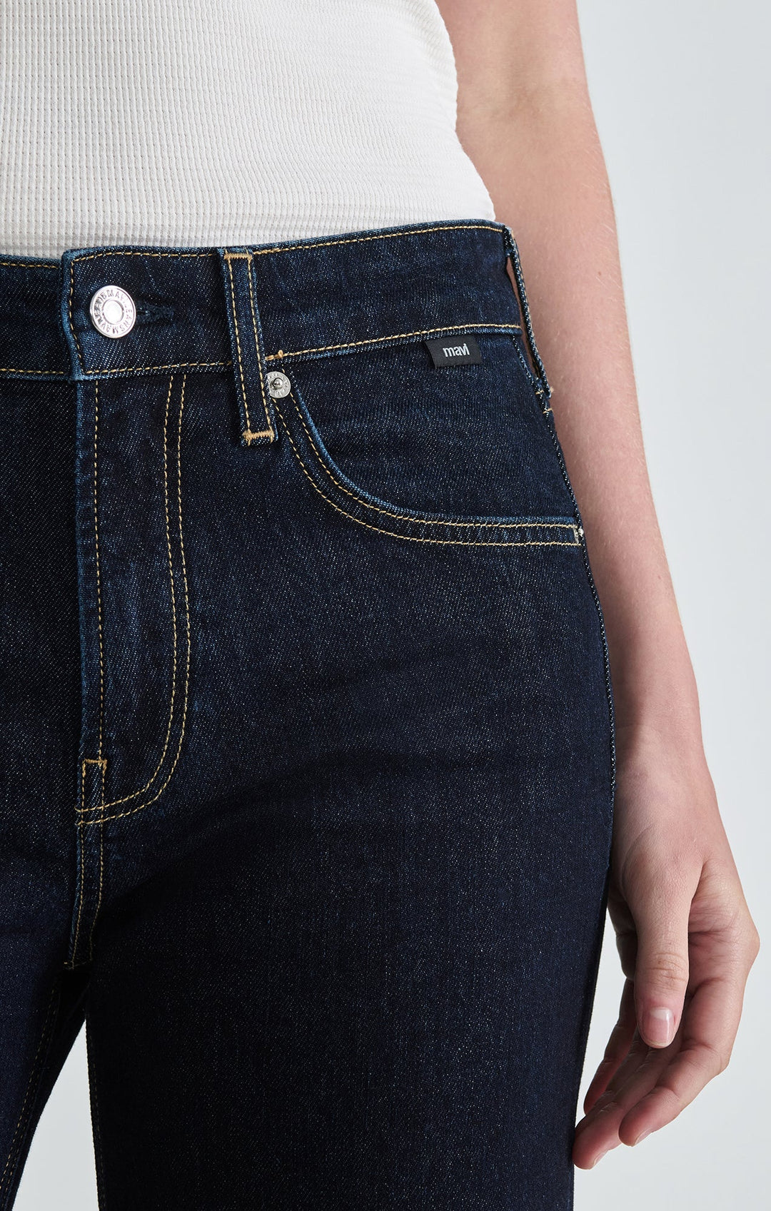 Mavi Grace Relaxed Flare Jeans - Night Rinse Classic Blue