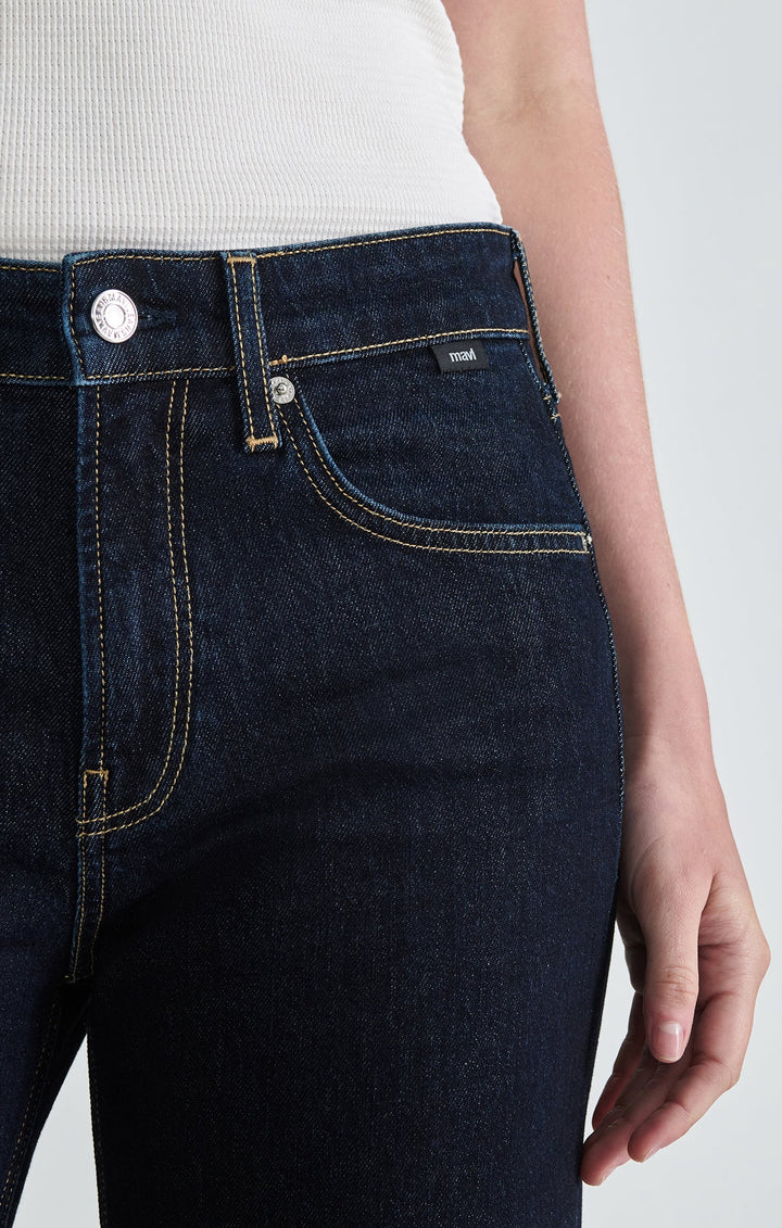 Mavi Grace Relaxed Flare Jeans - Night Rinse Classic Blue