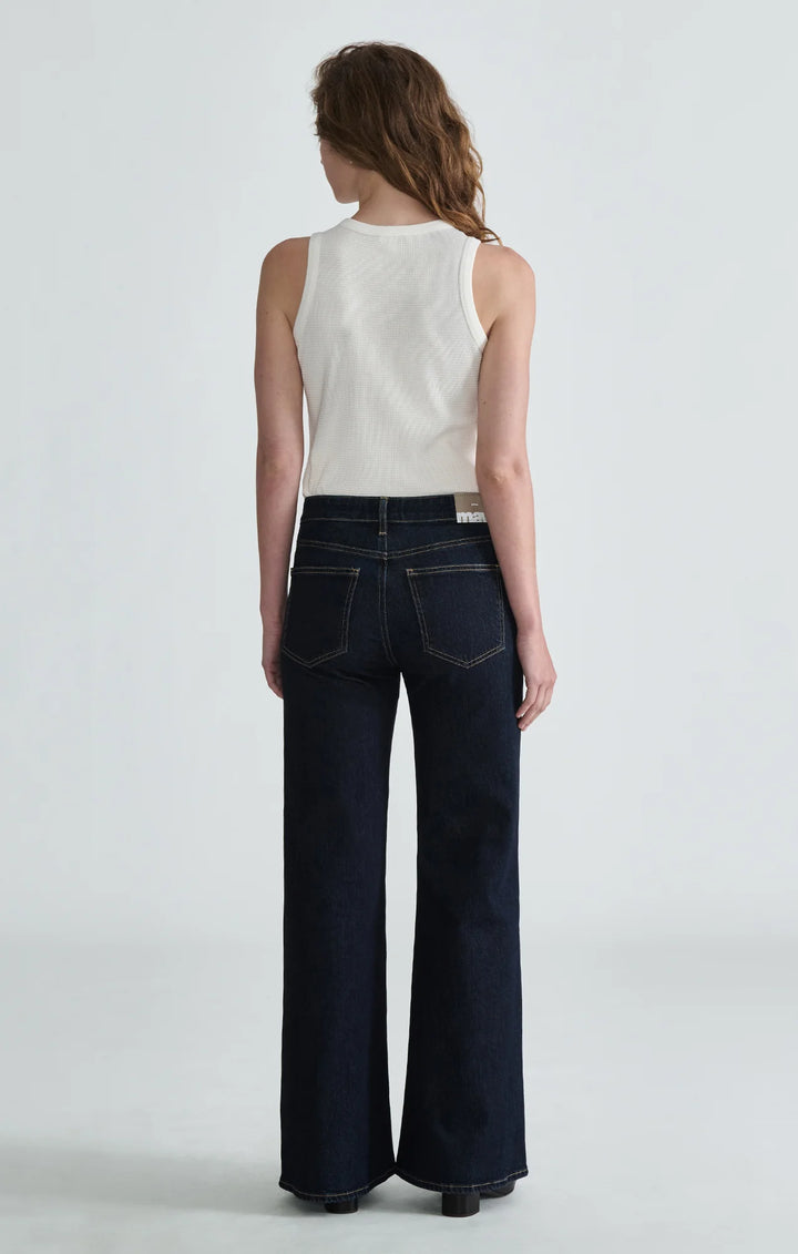 Mavi Grace Relaxed Flare Jeans - Night Rinse Classic Blue