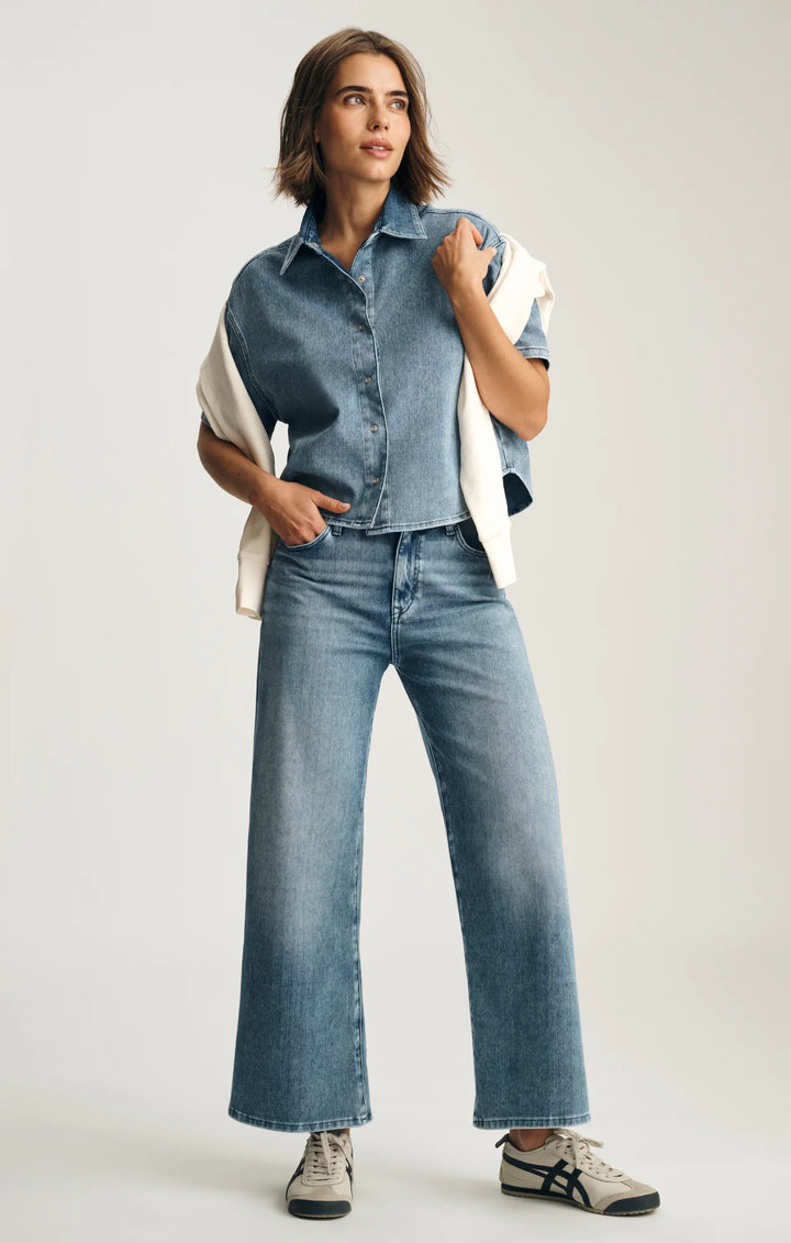Mavi Paloma Wide Leg Jeans - Mid Move