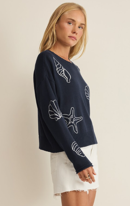 Z SUPPLY Paradise Reef Sweater - Navy