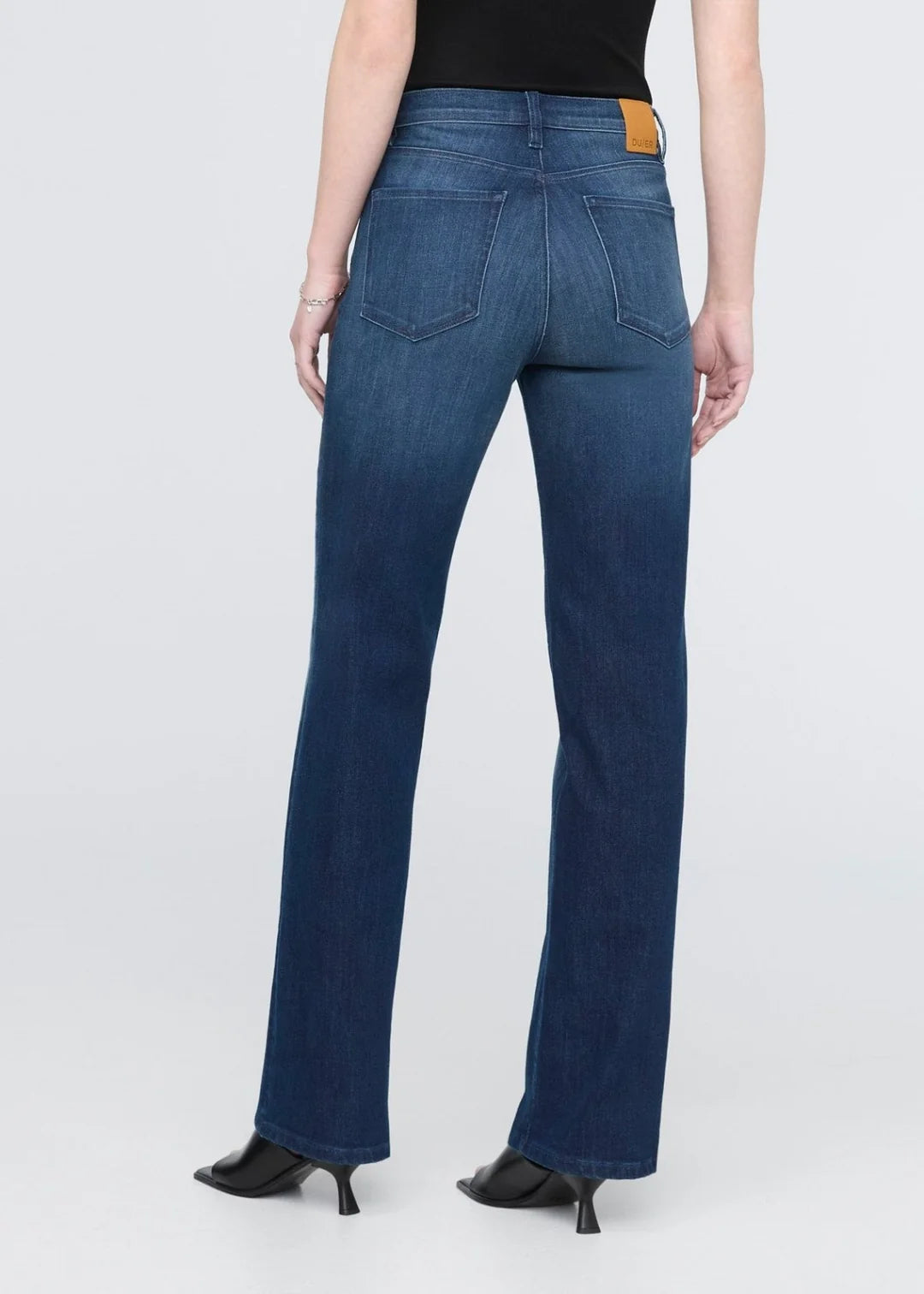 DUER Performance Denim + High Rise Straight - Moonlight
