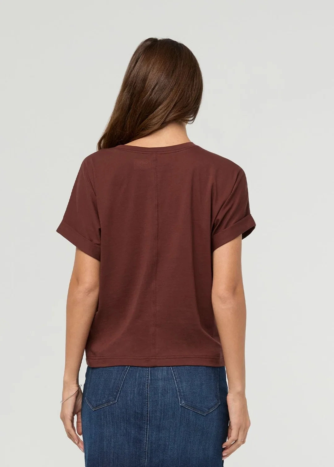 DUER PurePima Dolman Tee - Chestnut