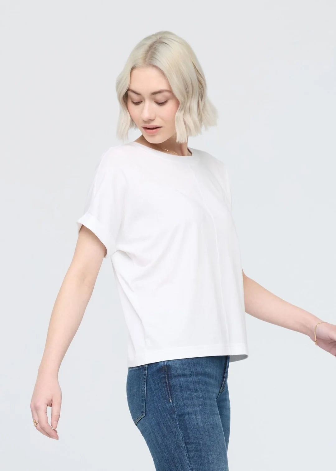DUER PurePima Dolman Tee - White