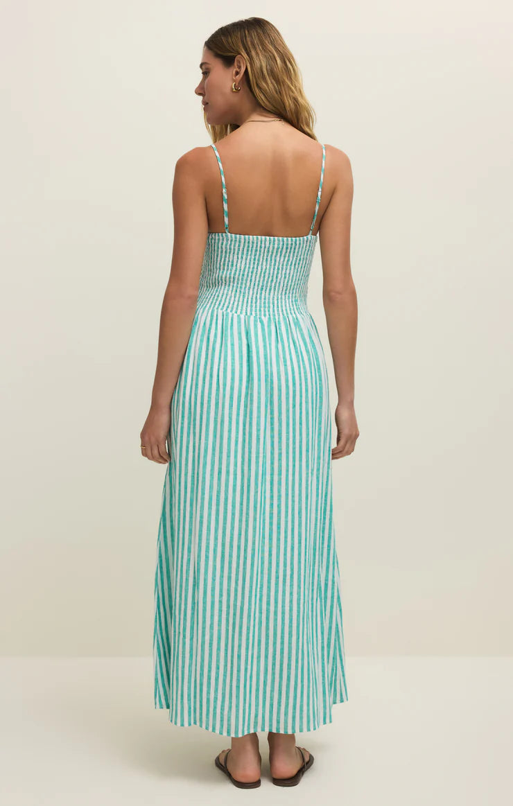 Z SUPPLY Bayside Stripe Linen Maxi Dress - La Palma