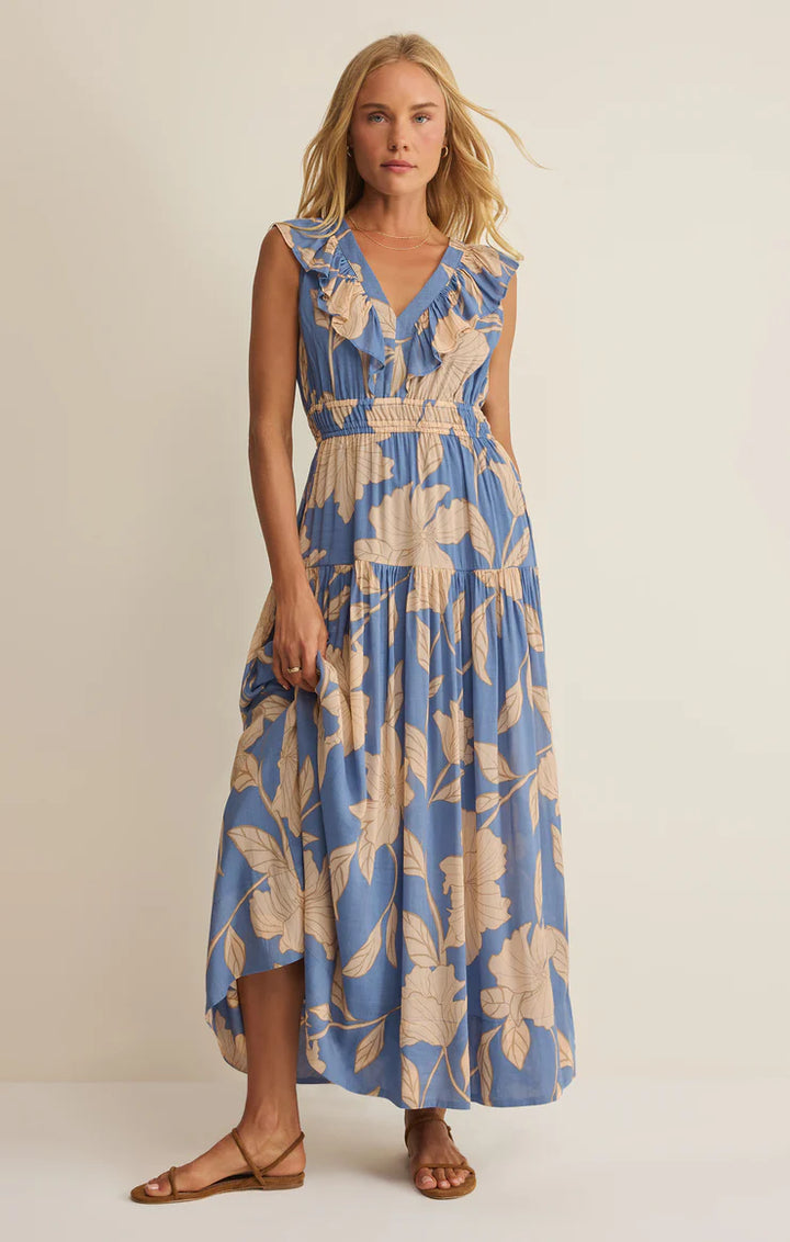 Z SUPPLY Malene Bloom Floral Maxi Dress