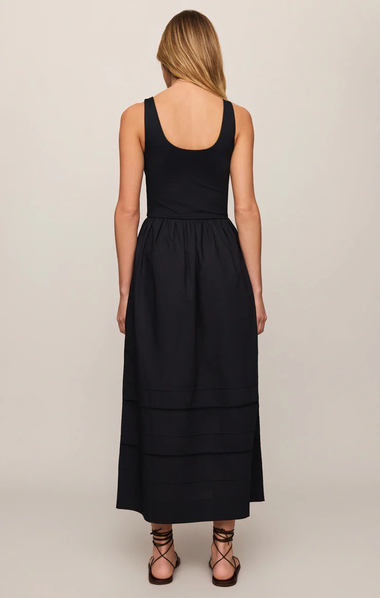 Z SUPPLY Johanna Sleeveless Midi Dress - Black