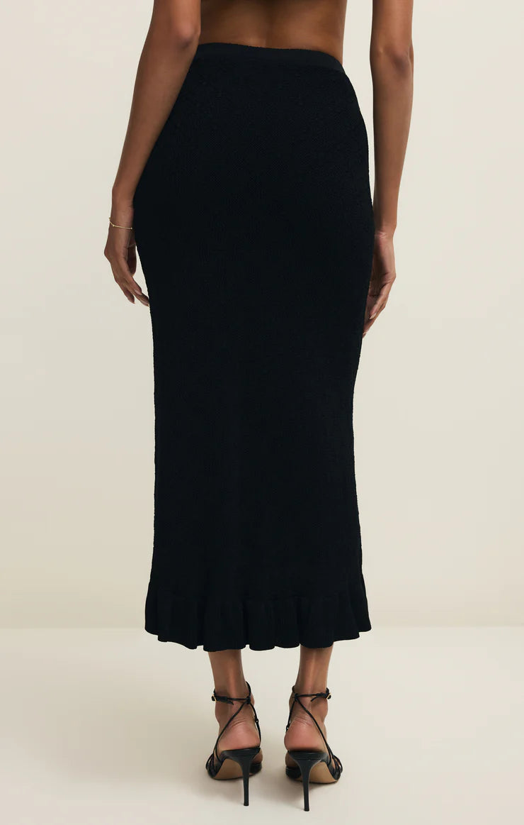 Z SUPPLY Ramona Jacquard Sweater Skirt - Black