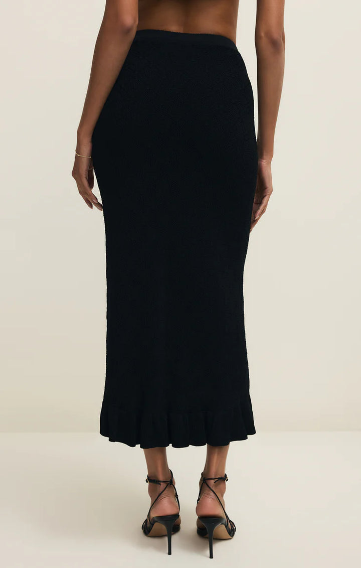 Z SUPPLY Ramona Jacquard Sweater Skirt - Black