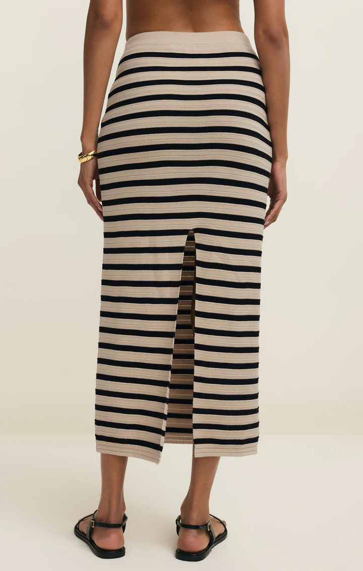 Z SUPPLY Emori Striped Skirt - Natural