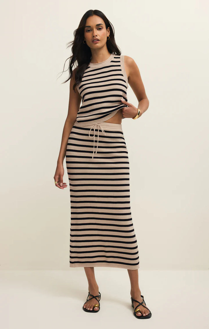 Z SUPPLY Emori Striped Skirt - Natural