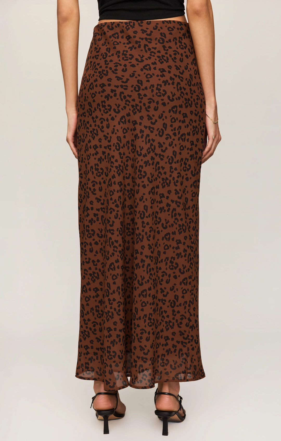 Z SUPPLY Europa Leopard Maxi Skirt - Burnt Umber
