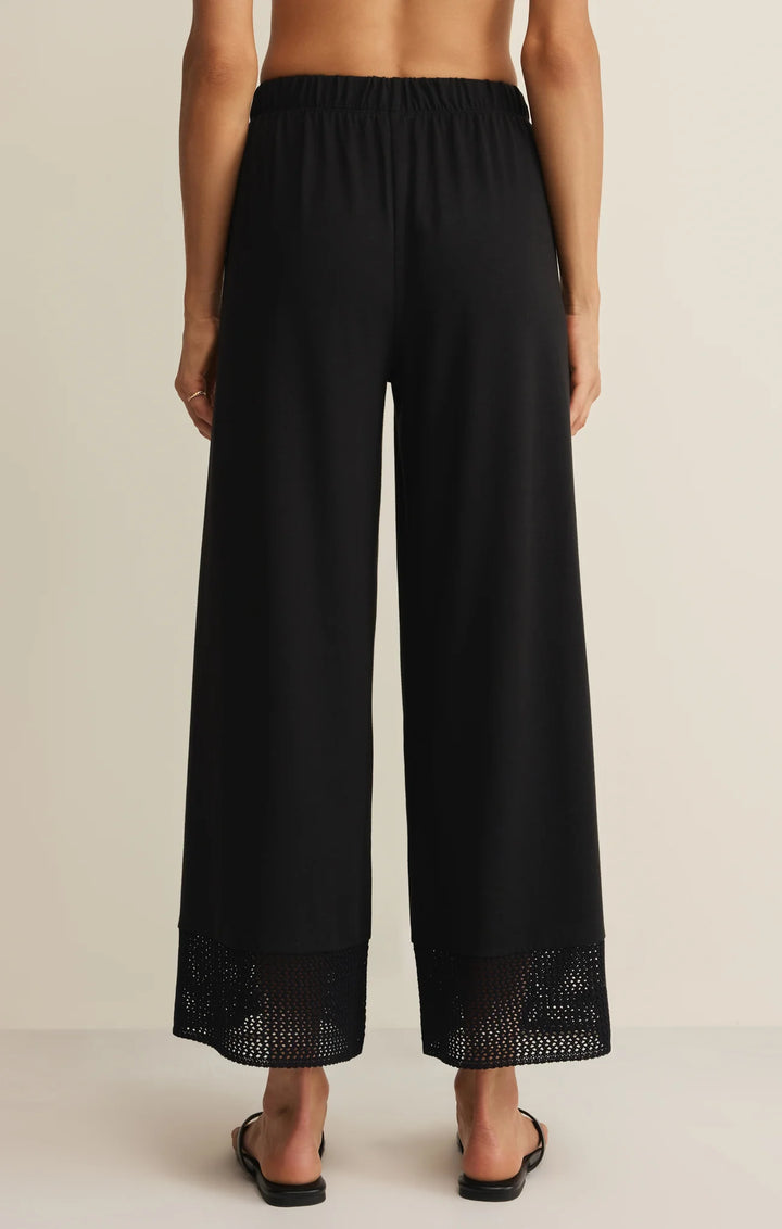 Z SUPPLY Banyan Crochet Pant - Black