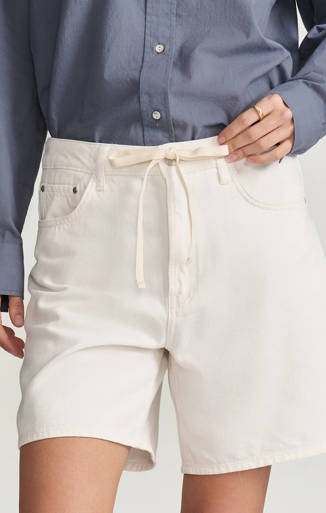 Mavi Nella Relaxed Shorts - Off-White